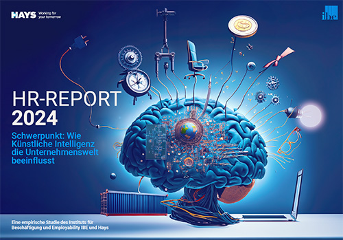 Coverbild vom HR-Report 2024: Wie Künstliche Intelligenz die Unternehmenswelt beeinflusst Coverbild vom HR-Report 2024: Wie Künstliche Intelligenz die Unternehmenswelt beeinflusst
