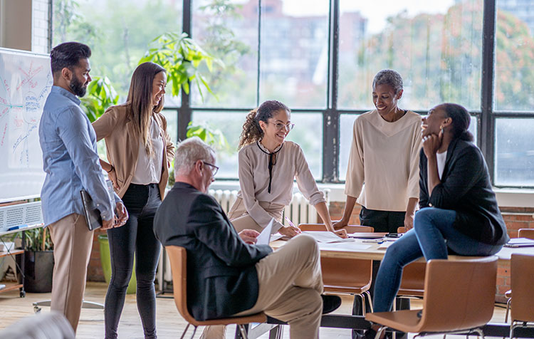 Workshop in einer Gruppe