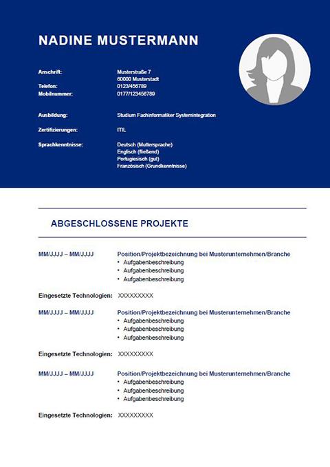 Cover image of a CV template