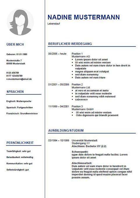 Cover image of a CV template