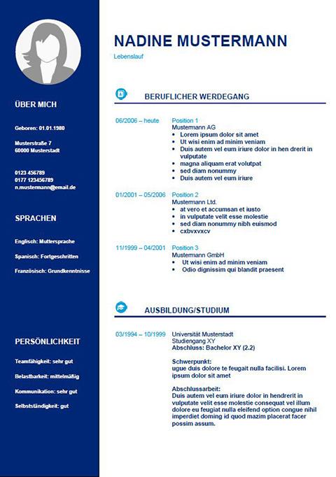 Cover image of a CV template